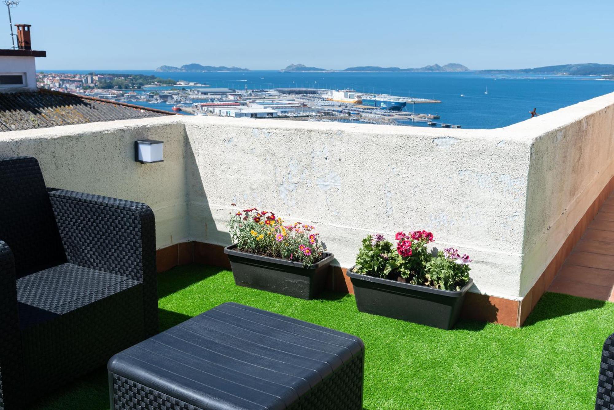Apartamento El Atico De La Ria Vigo Exterior foto